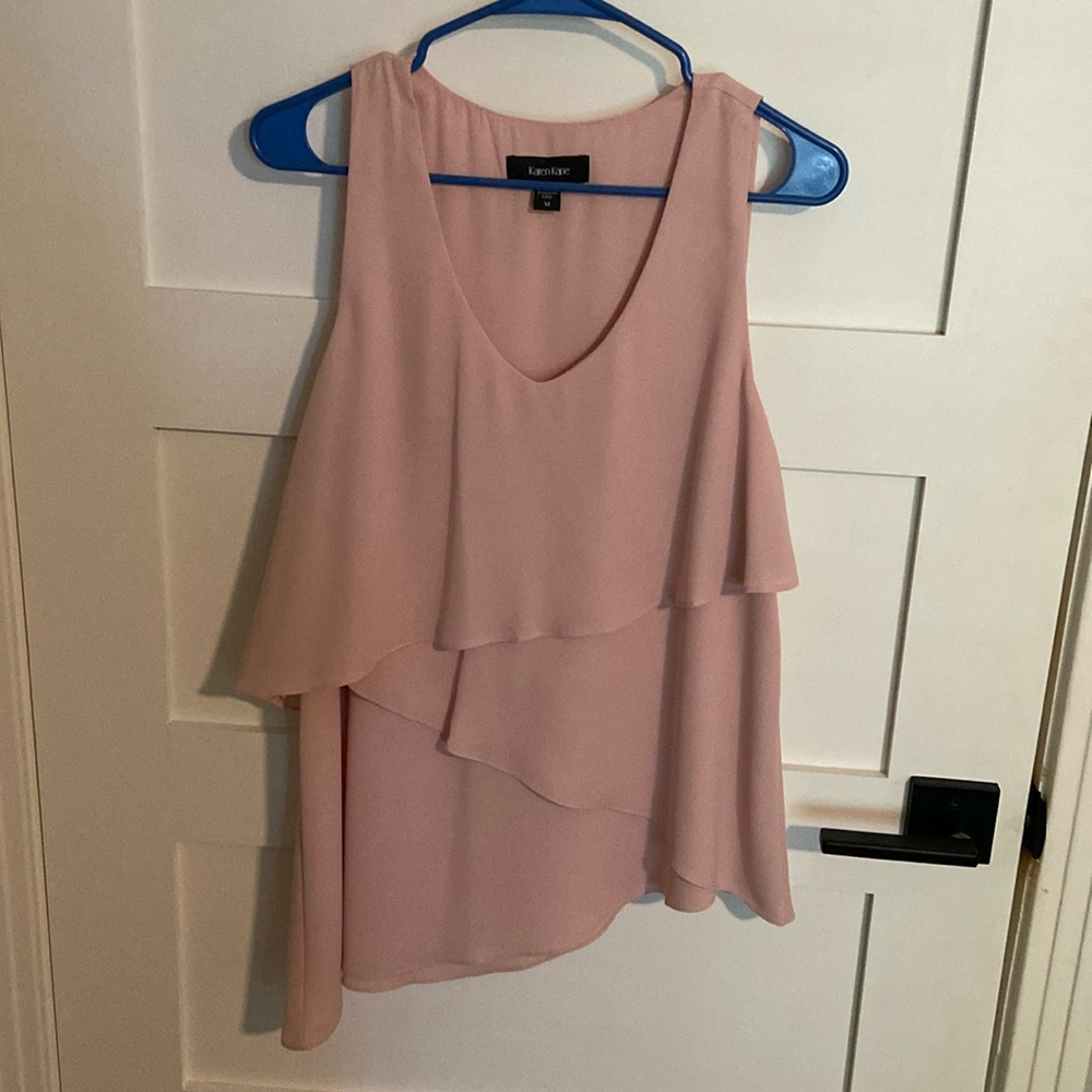 EUC Karen Kane Blush Pink blouse Sz Medium 2/$25
